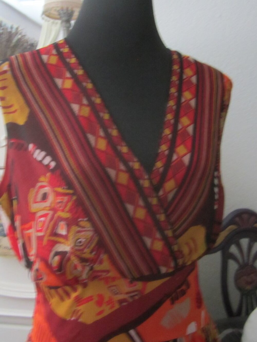 TRAVELSMITH Sleeveless Chiffon Fabric Dress - Size M